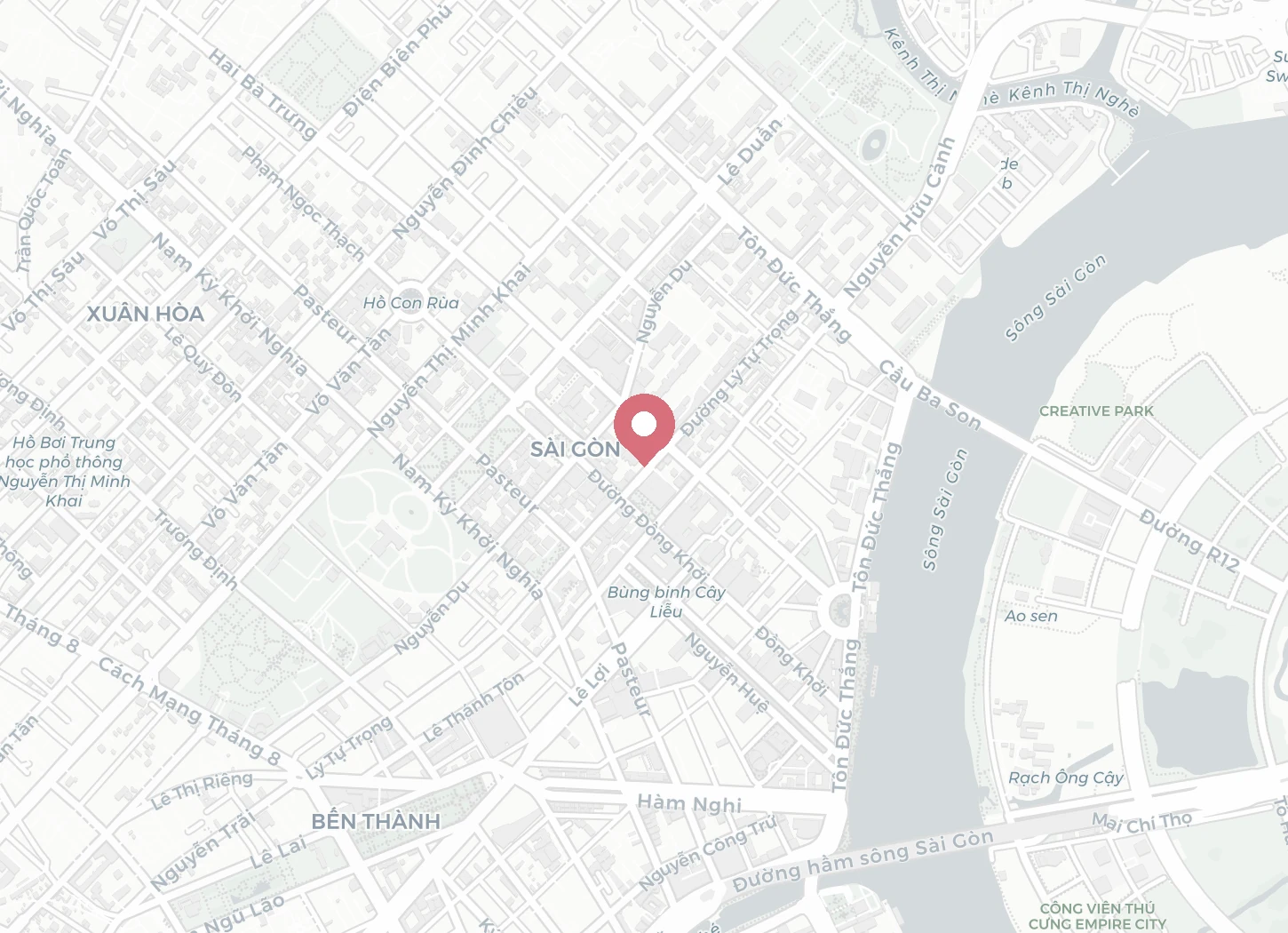 Map showing the office location